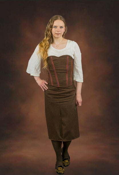 1860's Steampunk Custom Corset Pattern (PDF)